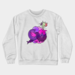 Purple Pink Dolphin Crewneck Sweatshirt